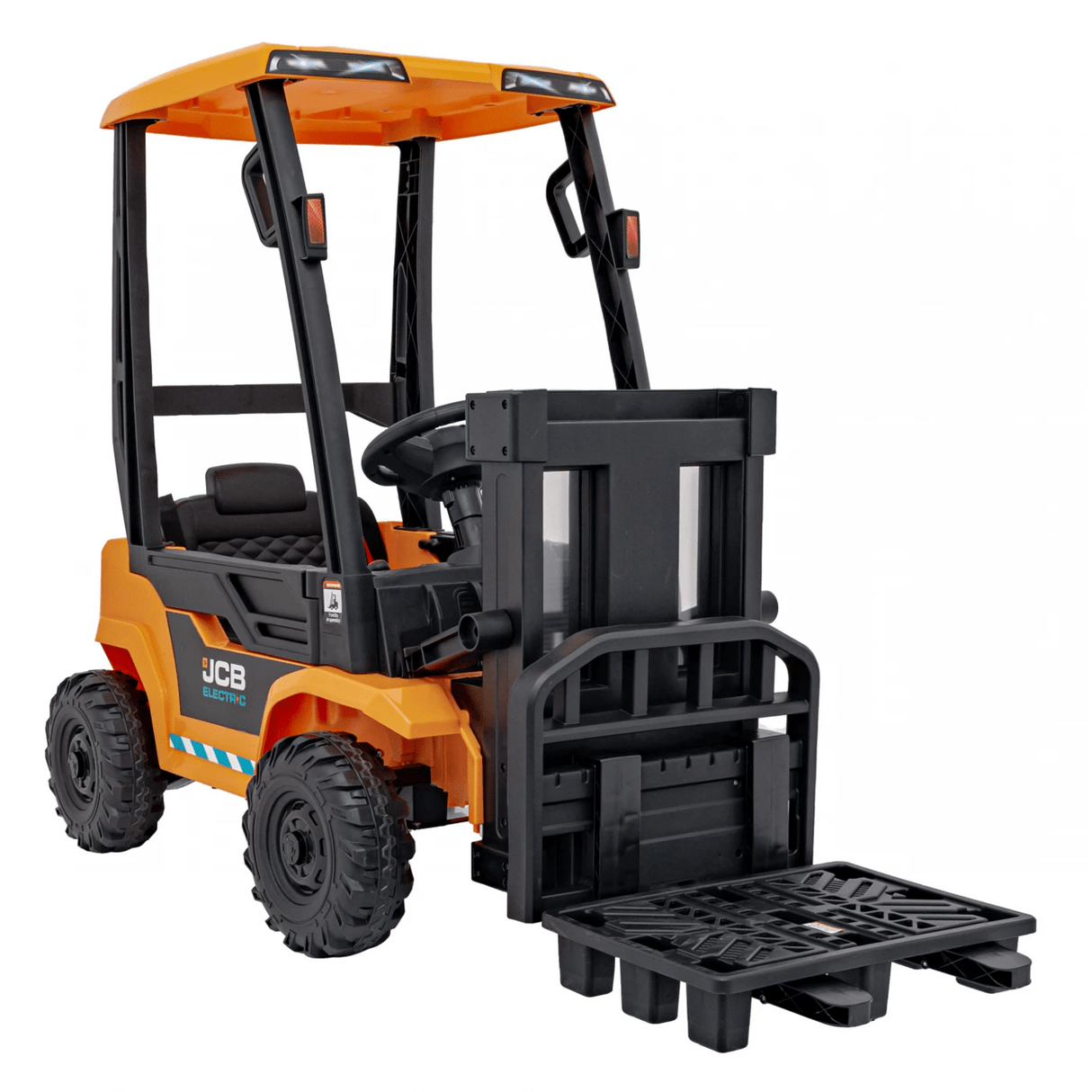 JCB Forklift 12V Electric Ride On Tractor - Yellow - Beattys of Loughrea | www.beattys.ie