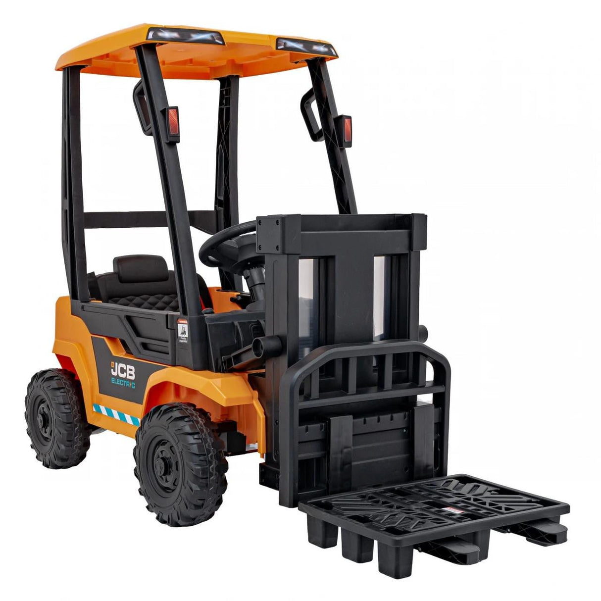 JCB Forklift 12V Electric Ride On Tractor Yellow - BATTERY OPERATED RIDE ONS - Beattys of Loughrea