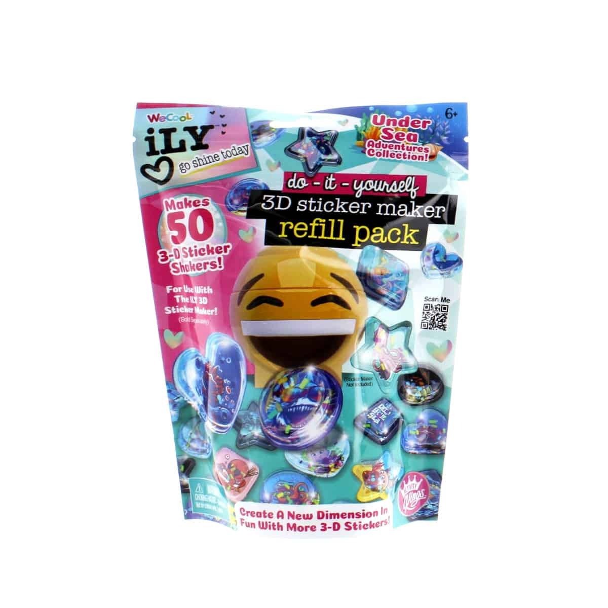 WeCool Do - it - yourself 3D Sticker Refill Pack - Undersea Adventures - ART & CRAFT/MAGIC/AIRFIX - Beattys of Loughrea