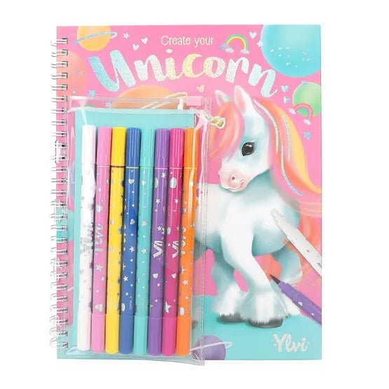 Ylvi - Colouring Book with Pen Set - ART & CRAFT/MAGIC/AIRFIX - Beattys of Loughrea