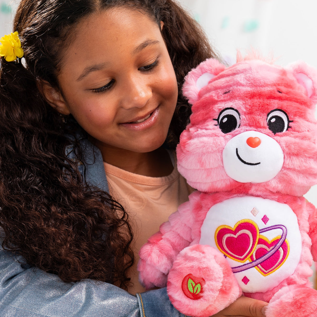 Care Bears 35cm Colour Splash Collection - Love - A - Lot Bear - SOFT TOYS - Beattys of Loughrea
