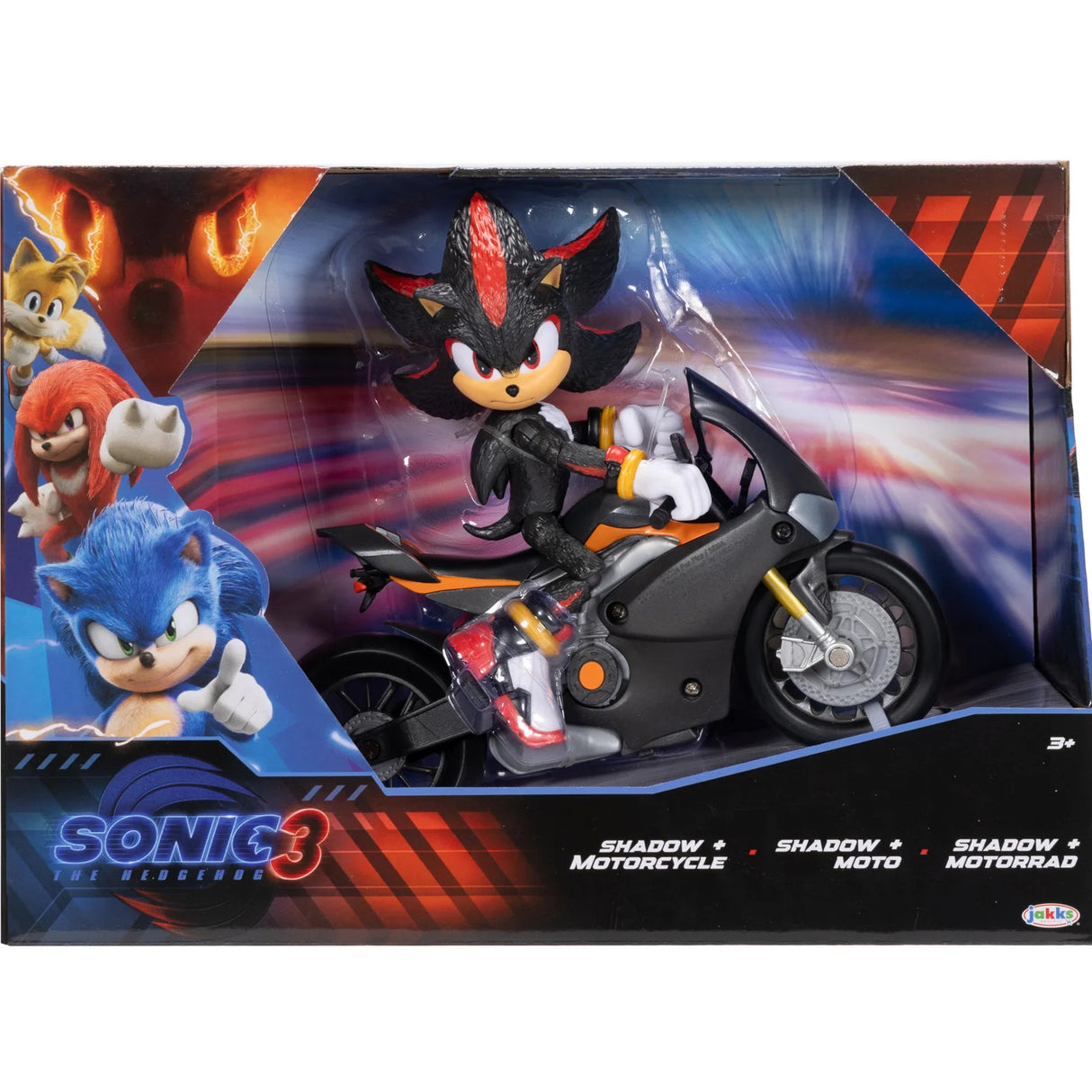 Sonic the Hedgehog 3 Movie Shadow 5" Figure & Motorcycle - A/M, TRANSFORMERS - Beattys of Loughrea