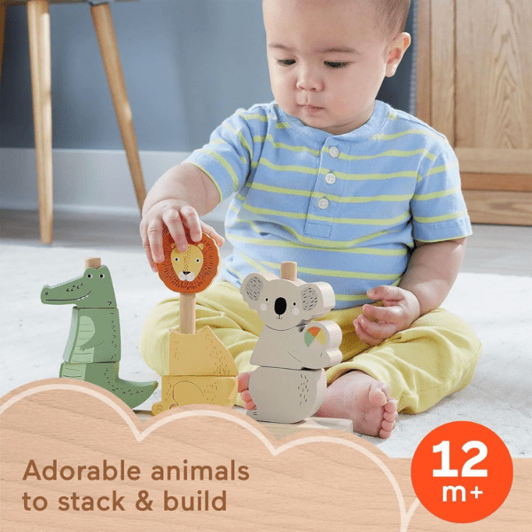 Fisher Price Wooden Stack & Sort Animals - SOFT TOYS - Beattys of Loughrea