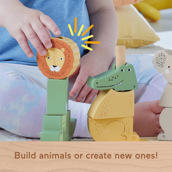 Fisher Price Wooden Stack & Sort Animals - SOFT TOYS - Beattys of Loughrea