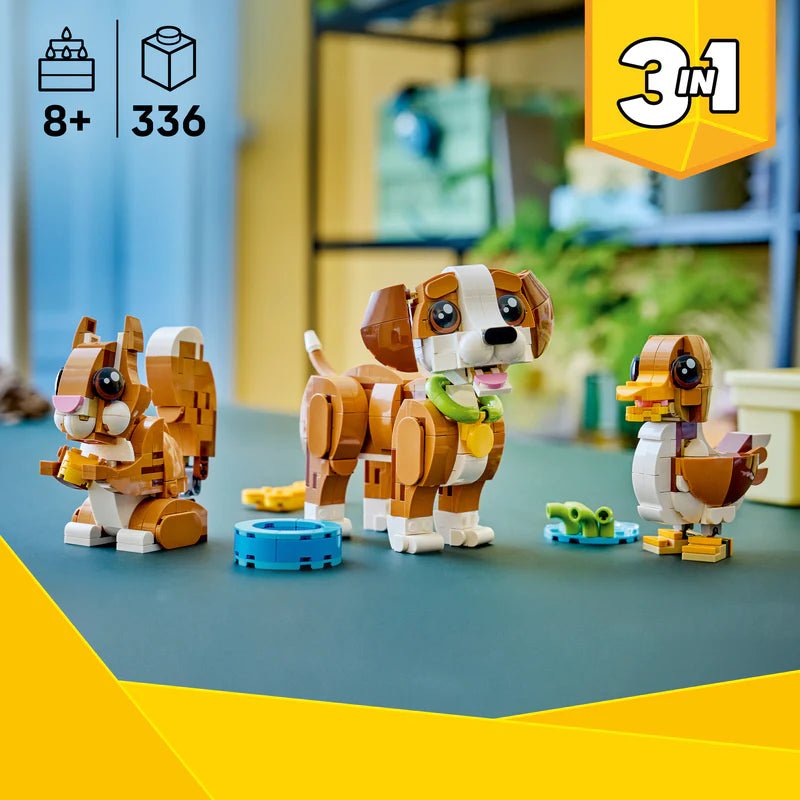 Lego 31382 Creator 3 In 1 Cute Animals: Playful Puppy Dog - Beattys of Loughrea | www.beattys.ie
