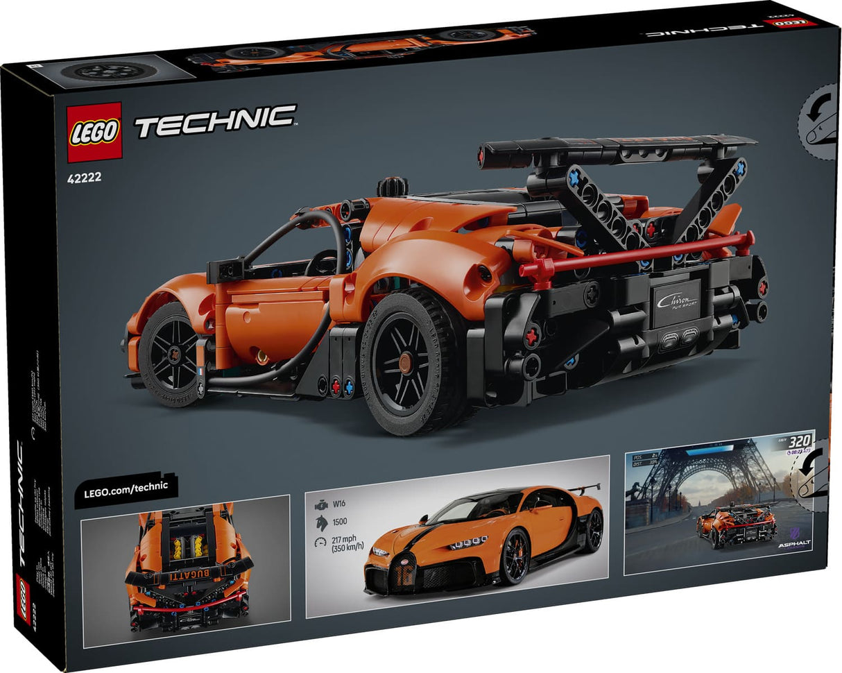 Lego 42222 Technic Bugatti Chiron Pur Sport Hyper Car - Beattys of Loughrea | www.beattys.ie