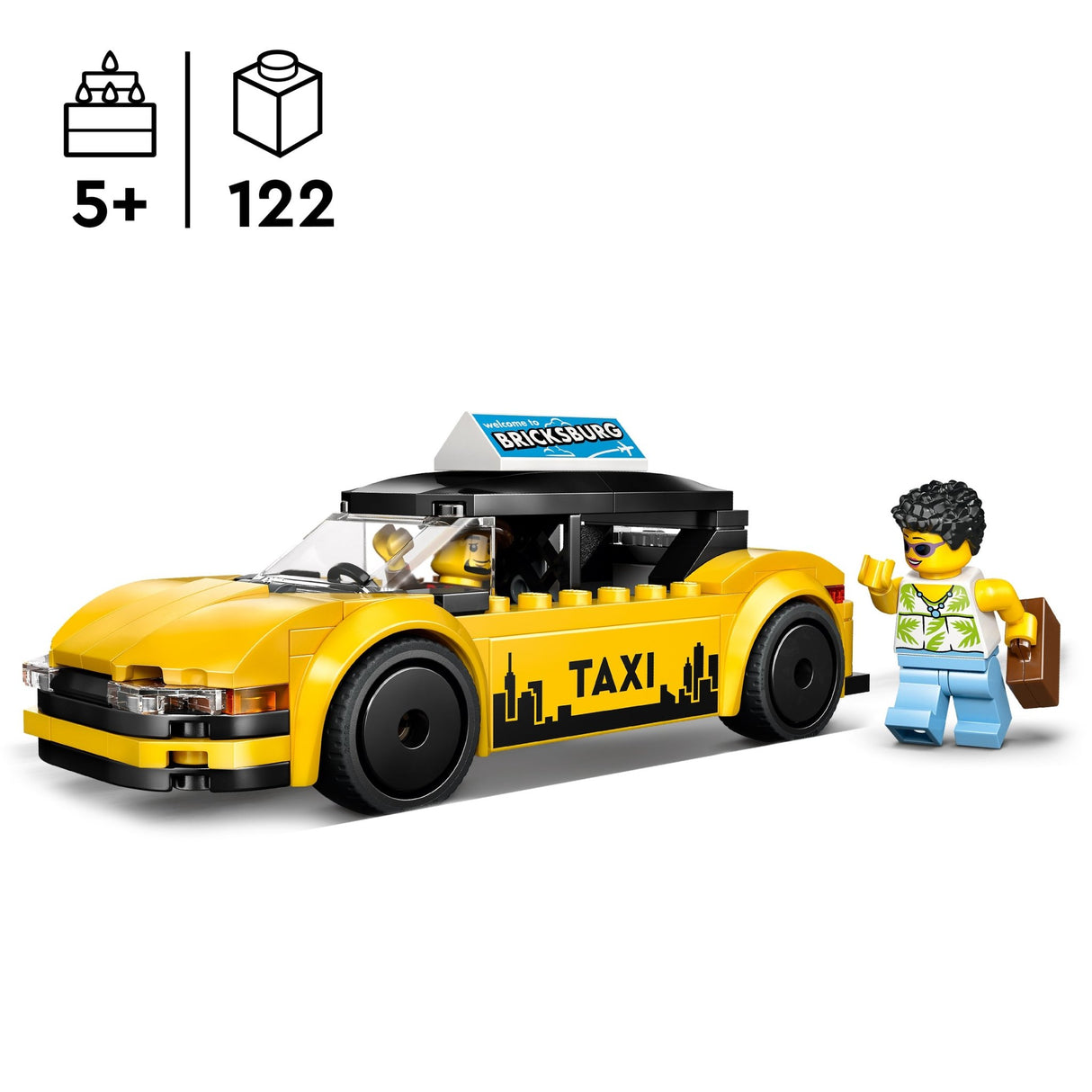 Lego 60487 Yellow Taxi - Beattys of Loughrea | www.beattys.ie