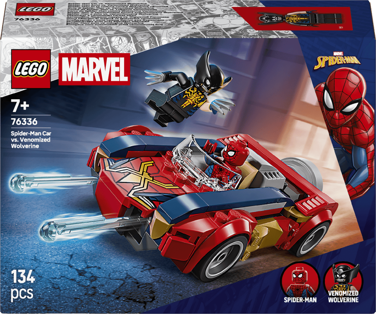 Lego 76336 Spider-Man Car vs. Venomized Wolverine - Beattys of Loughrea | www.beattys.ie