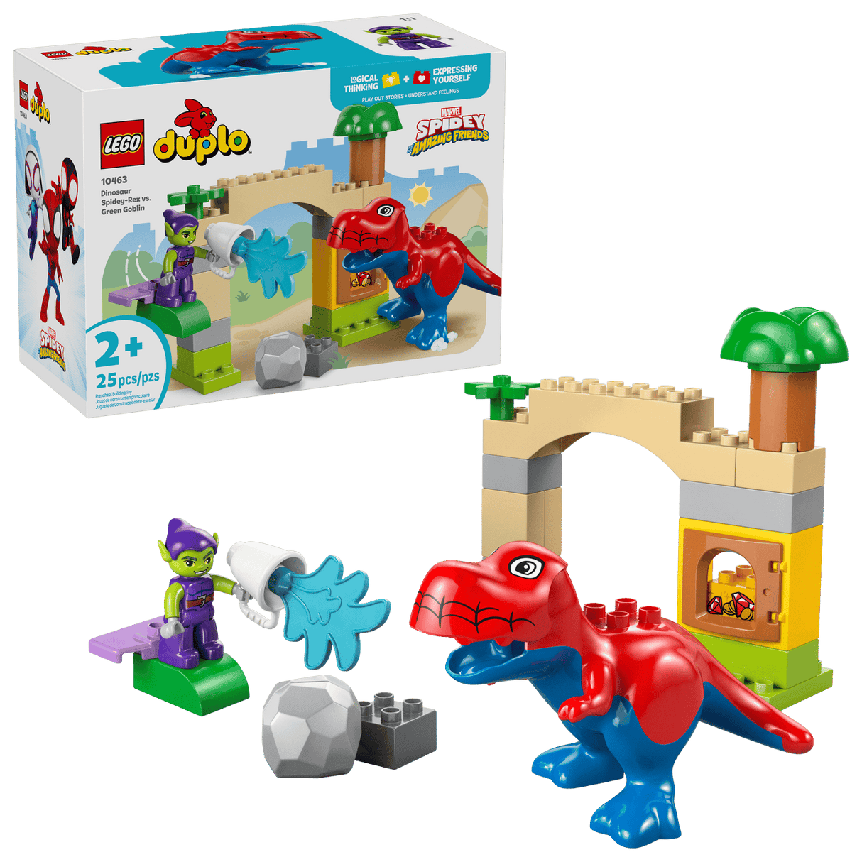Lego 10463 Duplo Dinosaur Spidey - Rex vs. Green Goblin - CONSTRUCTION - LEGO/KNEX ETC - Beattys of Loughrea