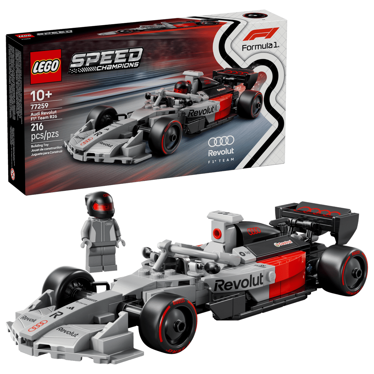 Lego 77259 Speed Champions Audi Revolut F1 Team R26 Race Car - CONSTRUCTION - LEGO/KNEX ETC - Beattys of Loughrea