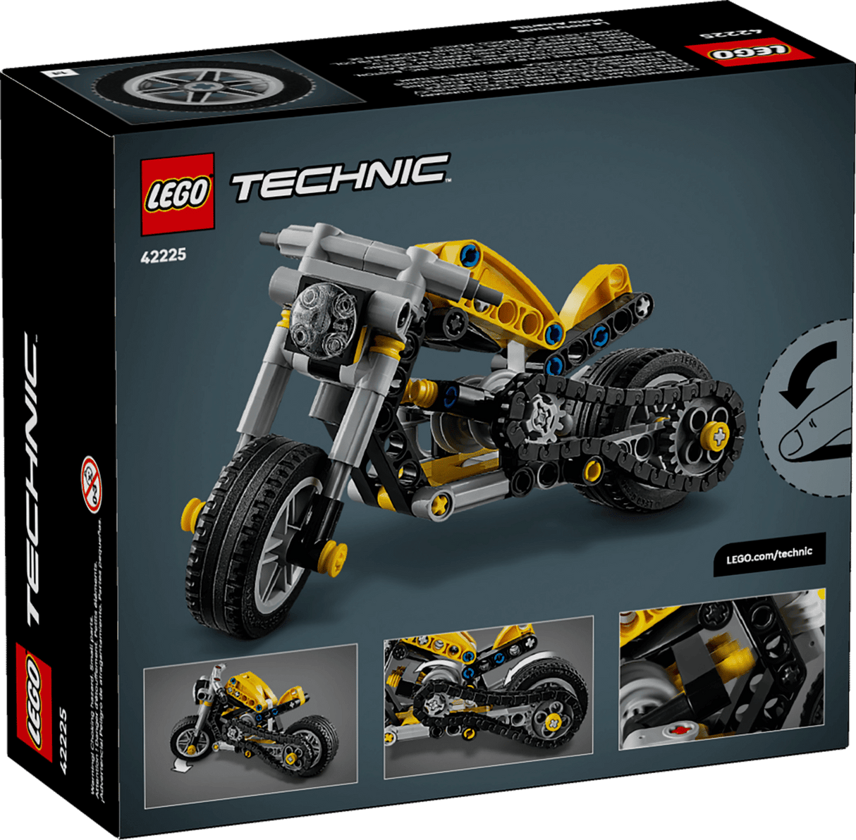 Lego 42225 Technic Yellow Motorcycle - CONSTRUCTION - LEGO/KNEX ETC - Beattys of Loughrea