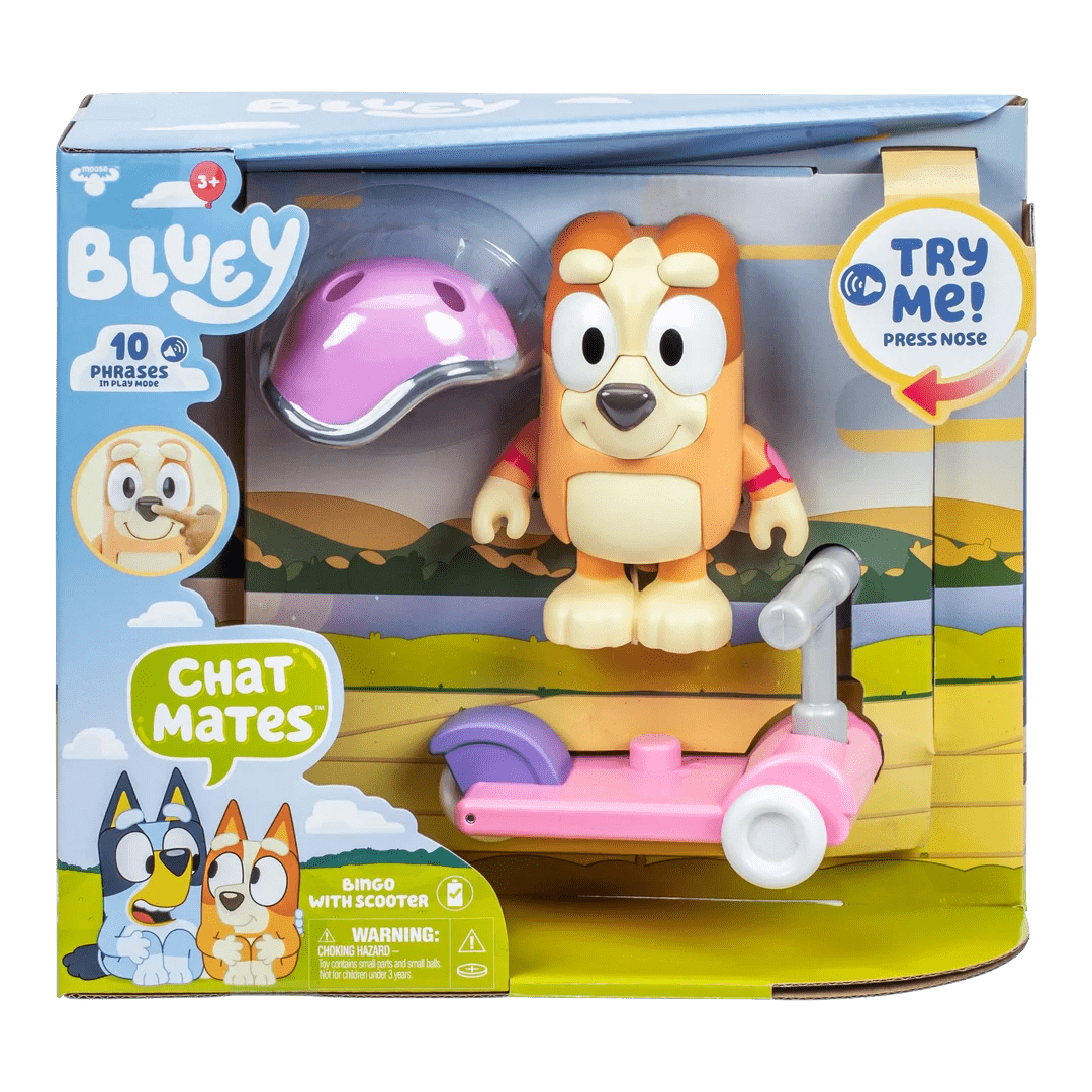 Bluey Chat Mates Bingo Figure And Scooter - BABY TOYS - Beattys of Loughrea