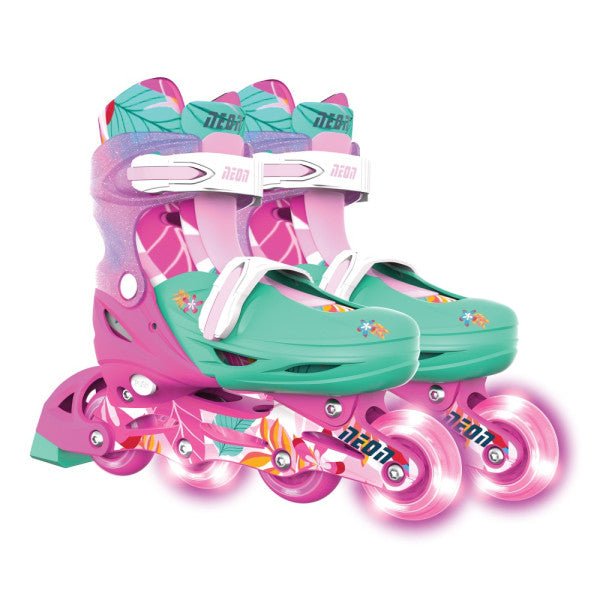 Yvolution Neon Combo Skates Floral (UK 11 - 1) - SKATES/ROLLER BLADES/ACCESSORIES - Beattys of Loughrea