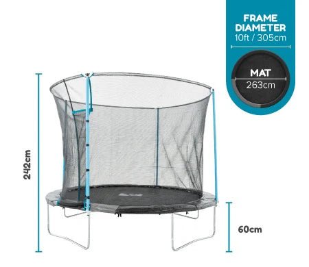 TP Up 10ft Trampoline - SWINGS/SLIDE OUTDOOR GAMES - Beattys of Loughrea