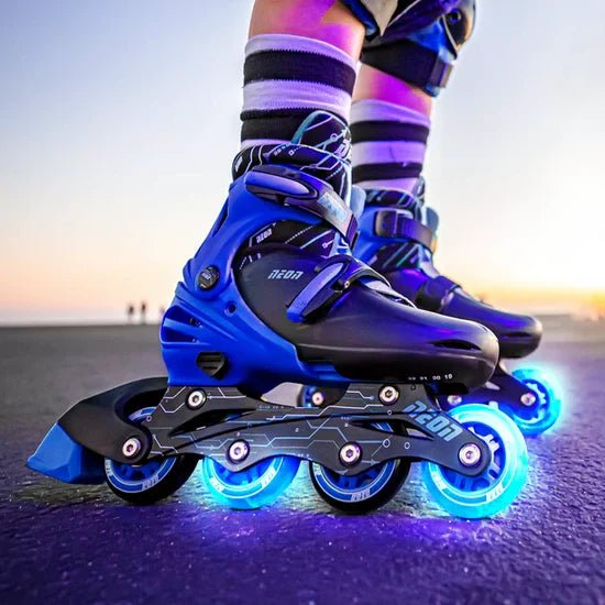 Yvolution Neon Combo Skates Blue (UK 2-5) - Beattys of Loughrea | www.beattys.ie