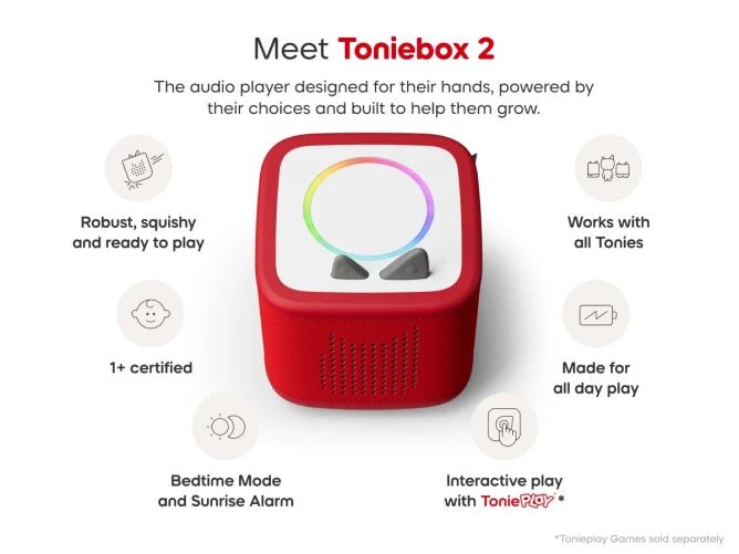 Toniebox 2 Starter Set - Sunset Red - DVDS CDS TAPES VIDEOS - Beattys of Loughrea