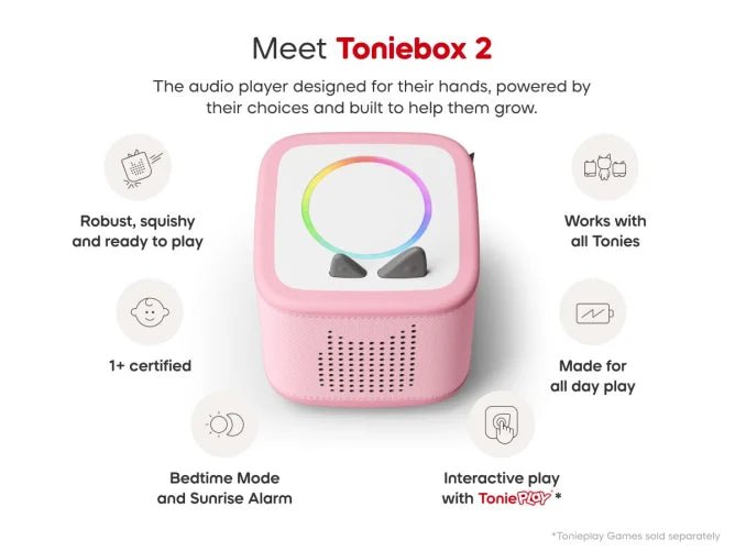 Toniebox 2 Starter Set - Cloud Pink - DVDS CDS TAPES VIDEOS - Beattys of Loughrea