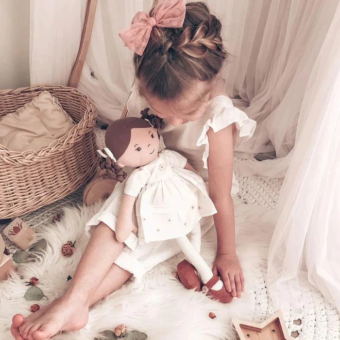 Cecilia Dark Brown Hair Doll - SOFT TOYS - Beattys of Loughrea
