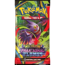 Pokémon Trading Card Game (TCG): Mega Evolution Phantasmal Flames Booster Pack Assorted Styles - HALLOWEEN, PKT MONEY, JOKE - Beattys of Loughrea