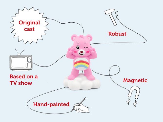 Cheer Bear Tonie - Care Bears - DVDS CDS TAPES VIDEOS - Beattys of Loughrea