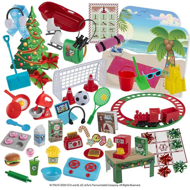 Elf on the Shelf Polar Props - Ultimate Elf Ideas 24 Day Kit - DOLL ACCESSORIES/PRAMS - Beattys of Loughrea
