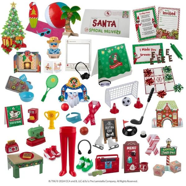 The Elf on the Shelf Polar Props - Elf Ideas 24 Day Kit - DOLL ACCESSORIES/PRAMS - Beattys of Loughrea