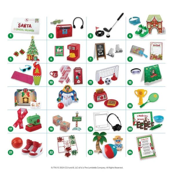 The Elf on the Shelf Polar Props - Elf Ideas 24 Day Kit - DOLL ACCESSORIES/PRAMS - Beattys of Loughrea