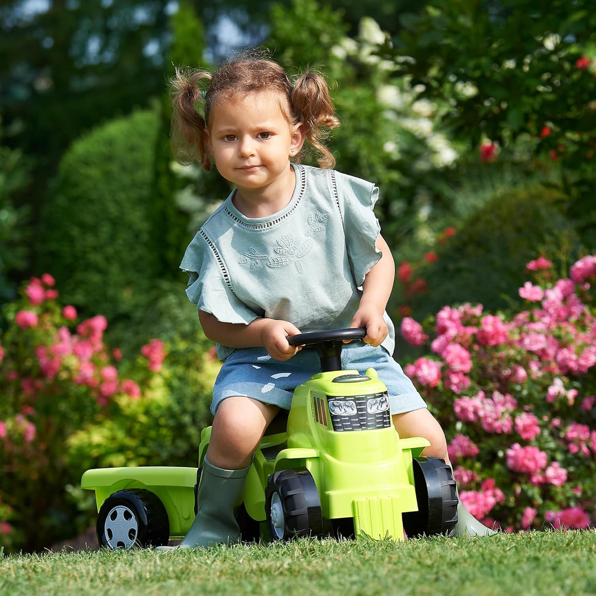Ecoiffier Farm Tractor with Trailer - RIDE ON TRACTORS & ACCESSORIES - Beattys of Loughrea