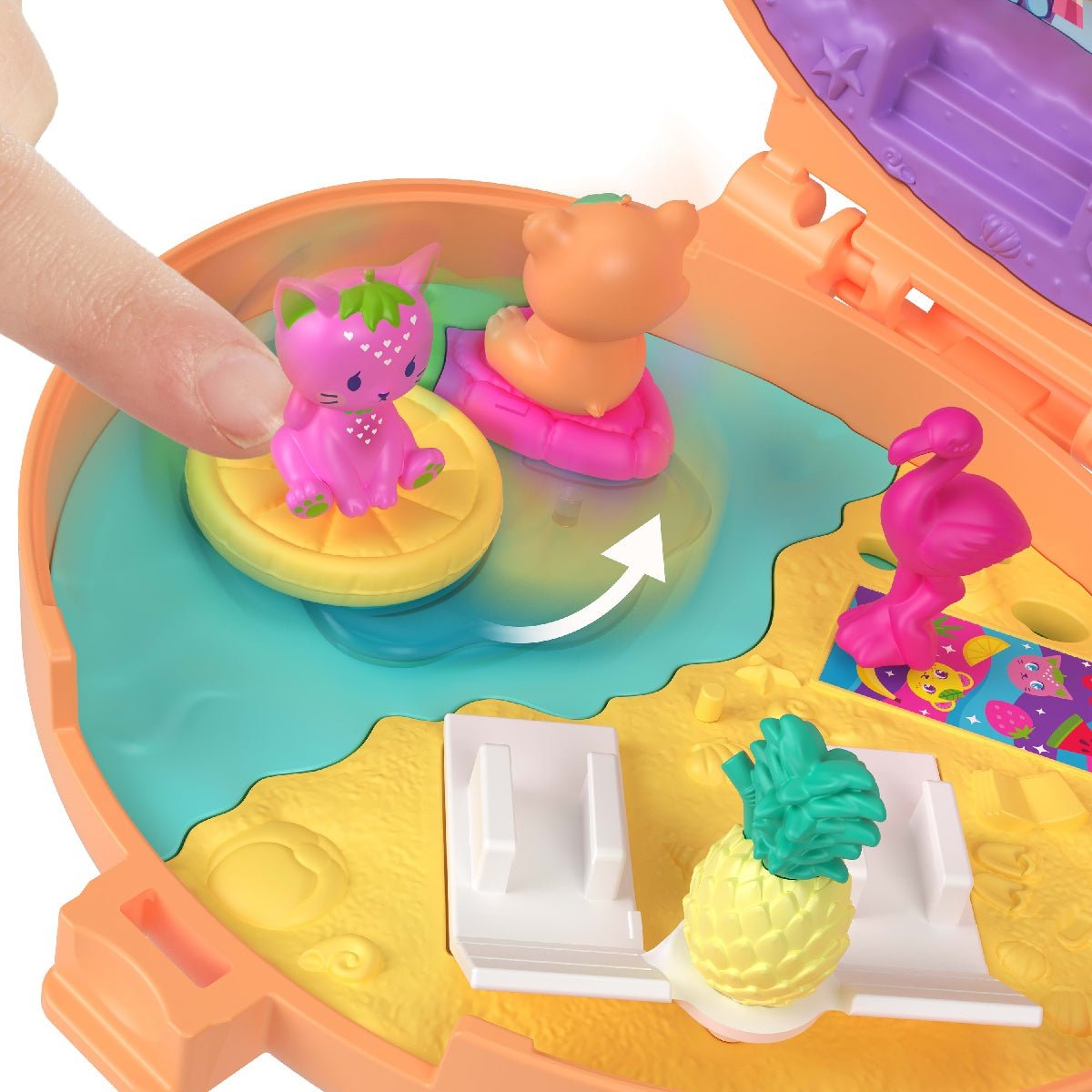 Polly Pocket Micro Plush Buddies Compact: Bear - DOLLS - Beattys of Loughrea