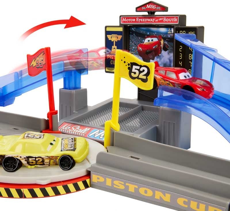 Disney/Pixar Cars Piston Cup Stunting Speedway Playset - CARS/GARAGE/TRAINS - Beattys of Loughrea