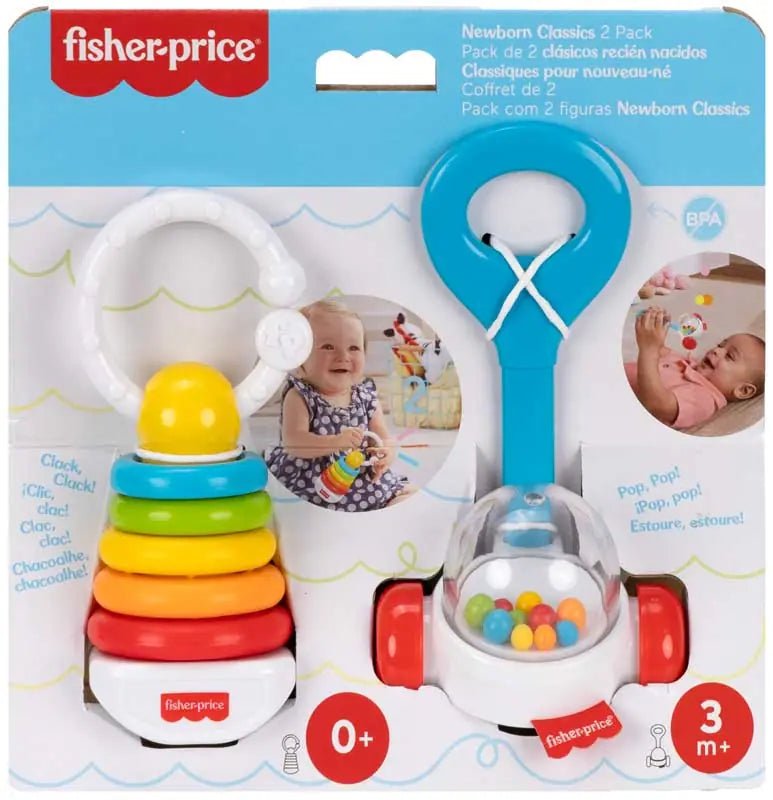Fisher Price Newborn Classics 2 Pack - BABY TOYS - Beattys of Loughrea