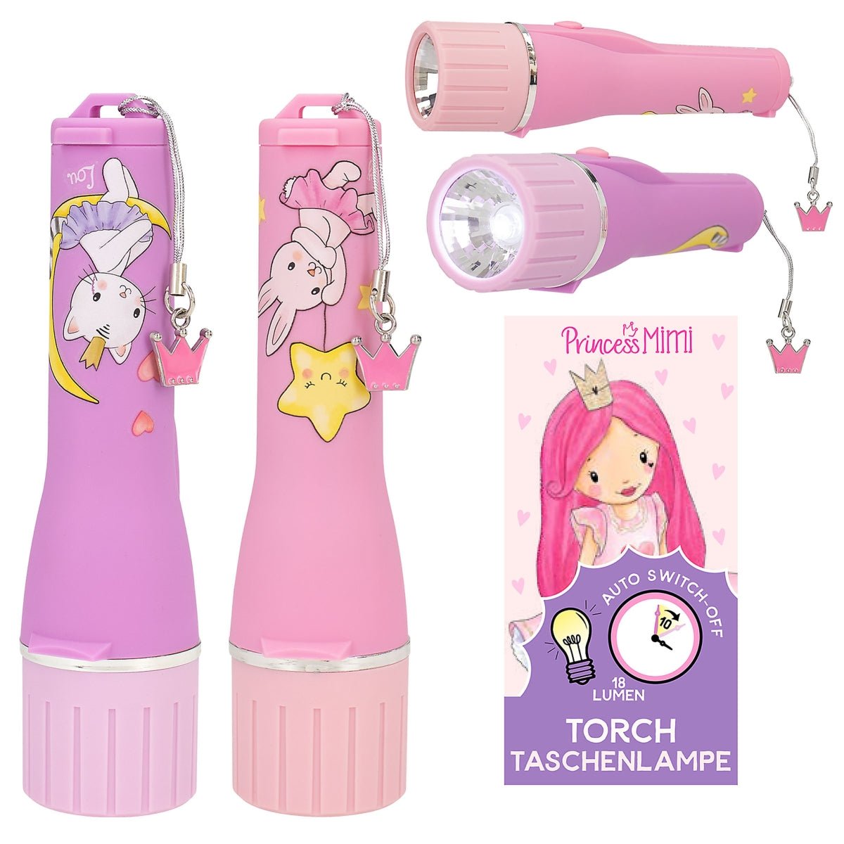 Princess Mimi Torch With Auto - Switch Off Assorted Styles - ART & CRAFT/MAGIC/AIRFIX - Beattys of Loughrea