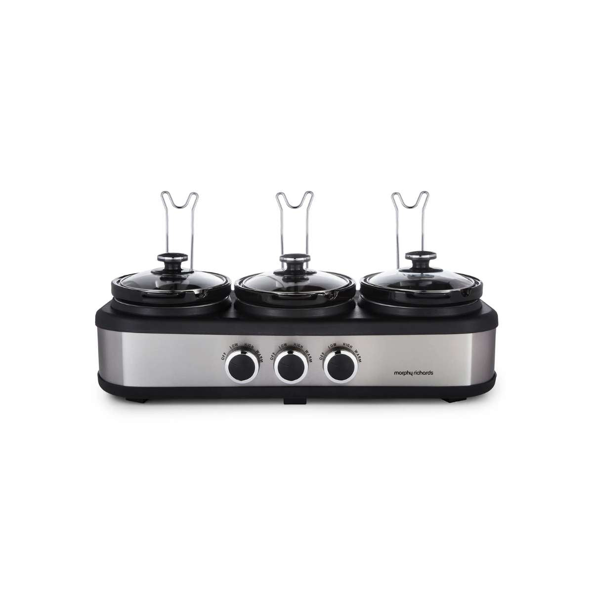 Morphy Richards TrioServe 3.9L Three Pot Slow Cooker I 462501 - AIR FRYER / DEEP FAT FRYERS - Beattys of Loughrea