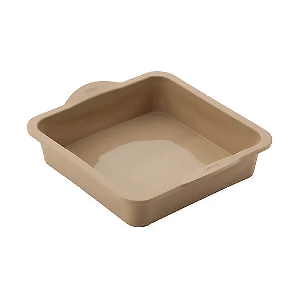 Judge Silicone 20cm Square Cake Tin, Hazelnut