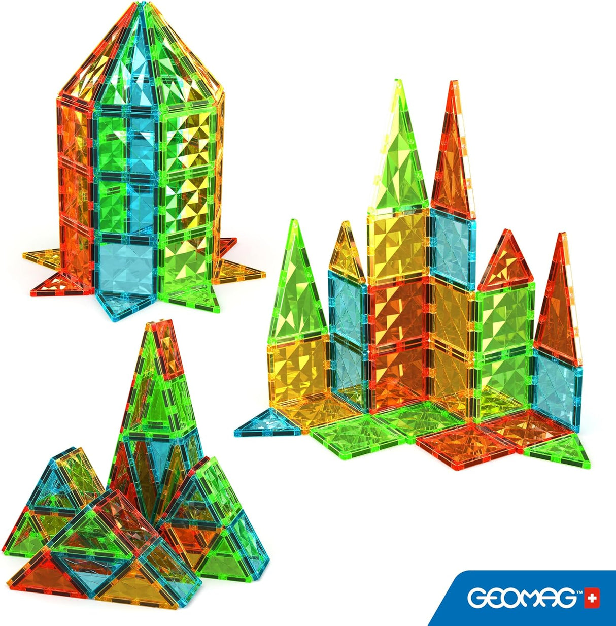 Geomag Magnetic Tiles Gems 60 Pieces - CONSTRUCTION - LEGO/KNEX ETC - Beattys of Loughrea