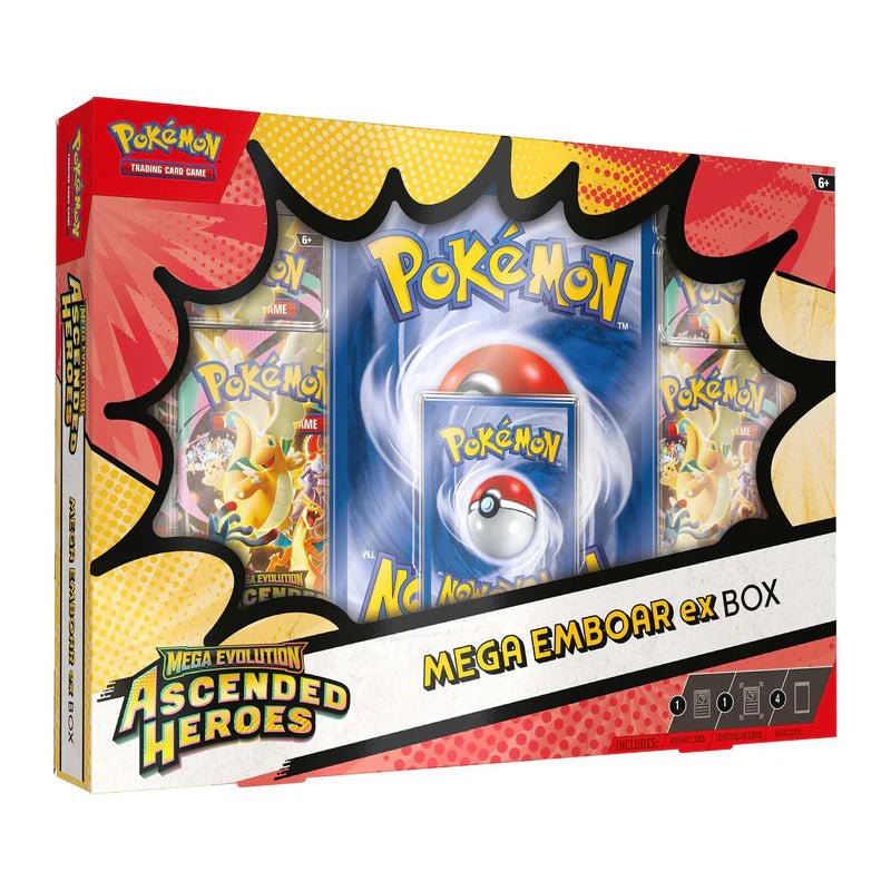Pokémon TCG: Mega Evolution Ascended Heroes - Mega Emboar ex Box - HALLOWEEN, PKT MONEY, JOKE - Beattys of Loughrea