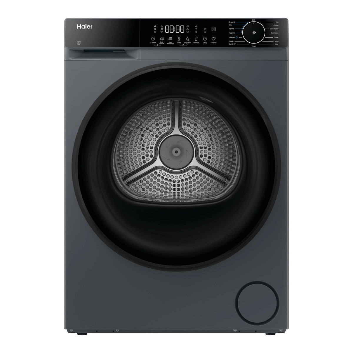 Haier X Series 5 HD90-D357GU1-UK 9kg Heat Pump Tumble Dryer, Graphite - TUMBLE DRYERS - Beattys of Loughrea