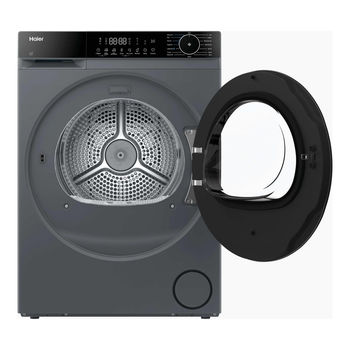 Haier X Series 5 HD90-D357GU1-UK 9kg Heat Pump Tumble Dryer, Graphite - TUMBLE DRYERS - Beattys of Loughrea