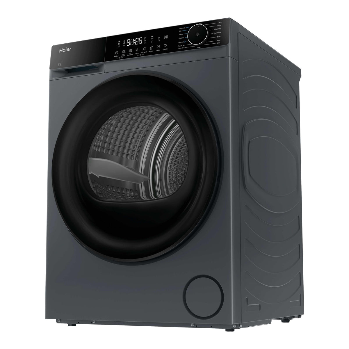 Haier X Series 5 HD90-D357GU1-UK 9kg Heat Pump Tumble Dryer, Graphite - TUMBLE DRYERS - Beattys of Loughrea