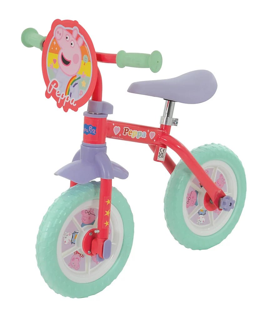 Peppa Pig My First 2 in 1 10″ Training Bike - BIKES - CHILDRENS - Beattys of Loughrea