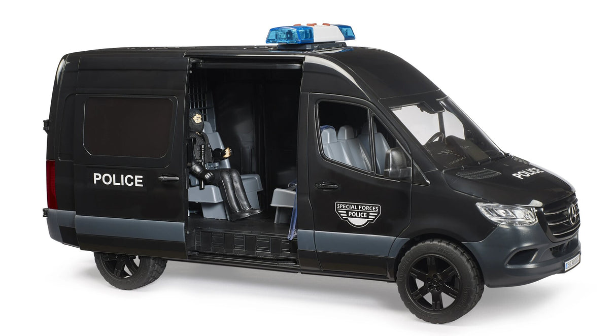 Bruder MB Sprinter with Policeman - FARMS/TRACTORS/BUILDING - Beattys of Loughrea