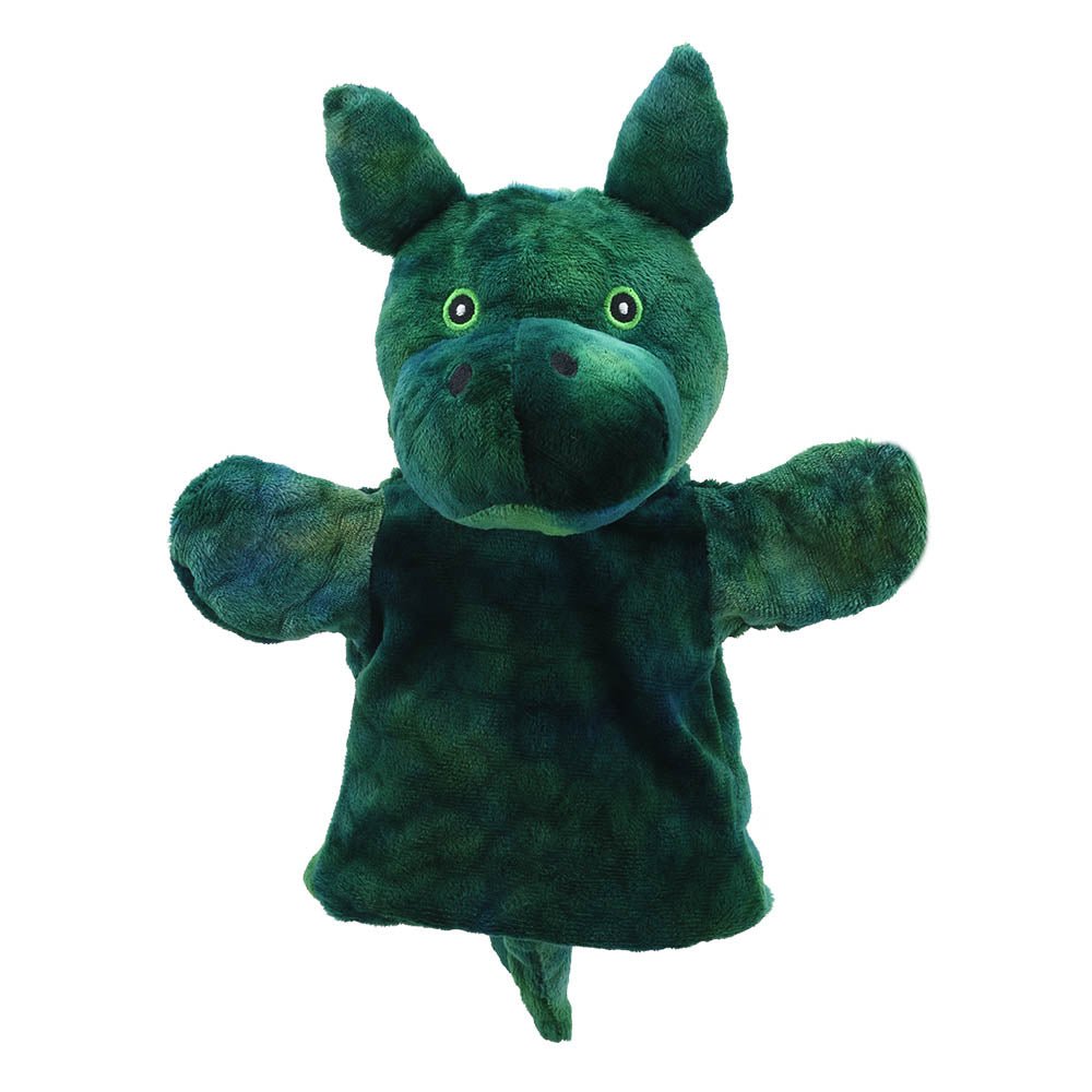 The Puppet Company Green Dragon Eco Puppet Buddy - SOFT TOYS - Beattys of Loughrea