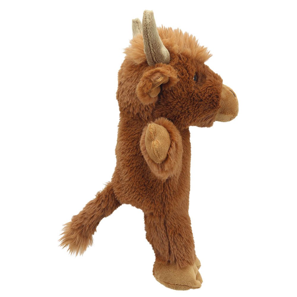 The Puppet Company Highland Cow Eco Walking Puppet - SOFT TOYS - Beattys of Loughrea