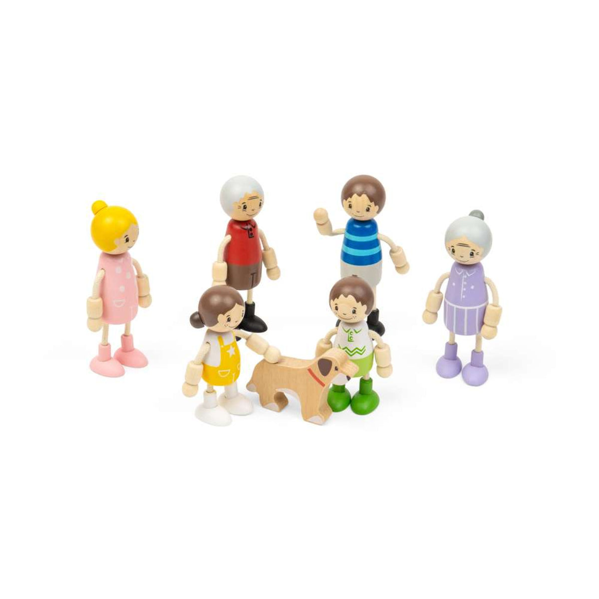Bigjigs Generational Family Dolls, Set of 7