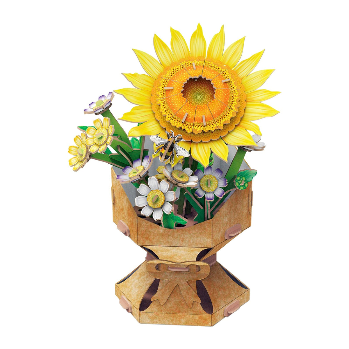 Sunflower Bouquet 3D Puzzle, 102 Pieces