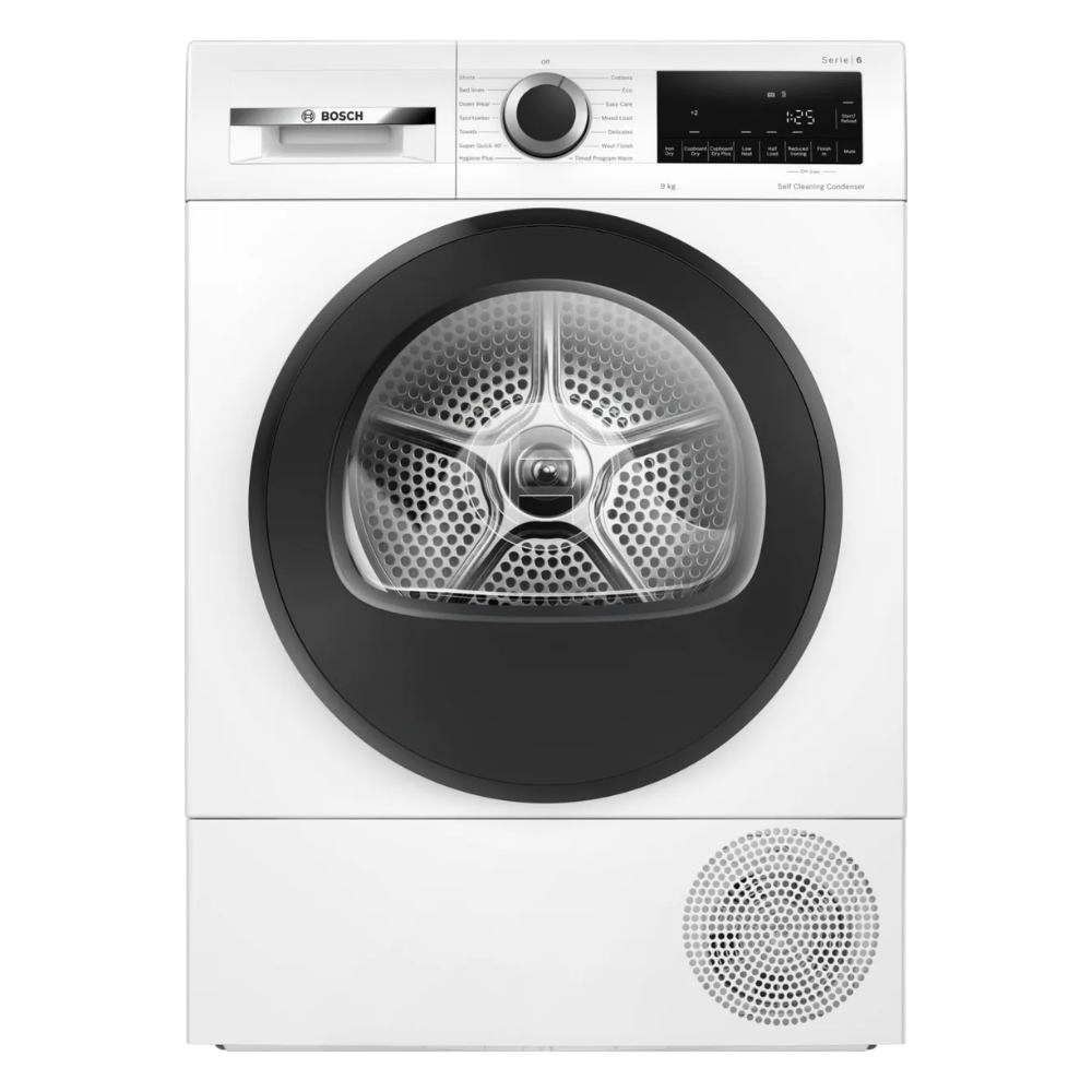 Bosch Serie 6 9kg Heat Pump Tumble Dryer White A+++ | WQG24500GB