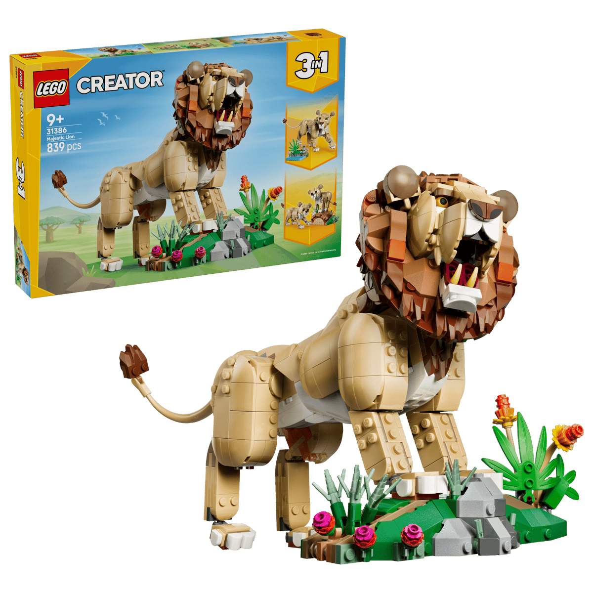 LEGO Creator 3-in-1 Wild Animals Majestic Lion 31386