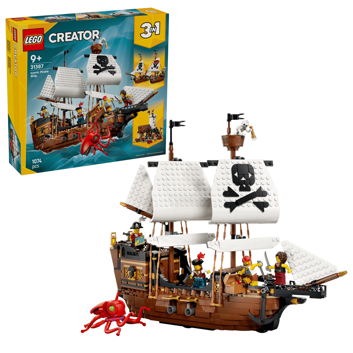 LEGO Creator 3 - in - 1 Iconic Pirate Ship 31387 - CONSTRUCTION - LEGO/KNEX ETC - Beattys of Loughrea