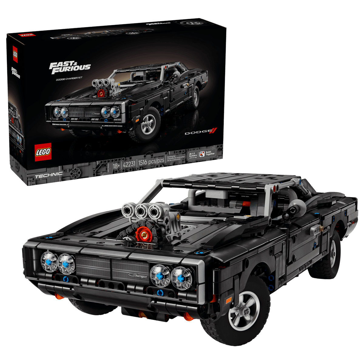 LEGO Technic Fast And Furious Dodge Charger R/T Car 42231 - CONSTRUCTION - LEGO/KNEX ETC - Beattys of Loughrea