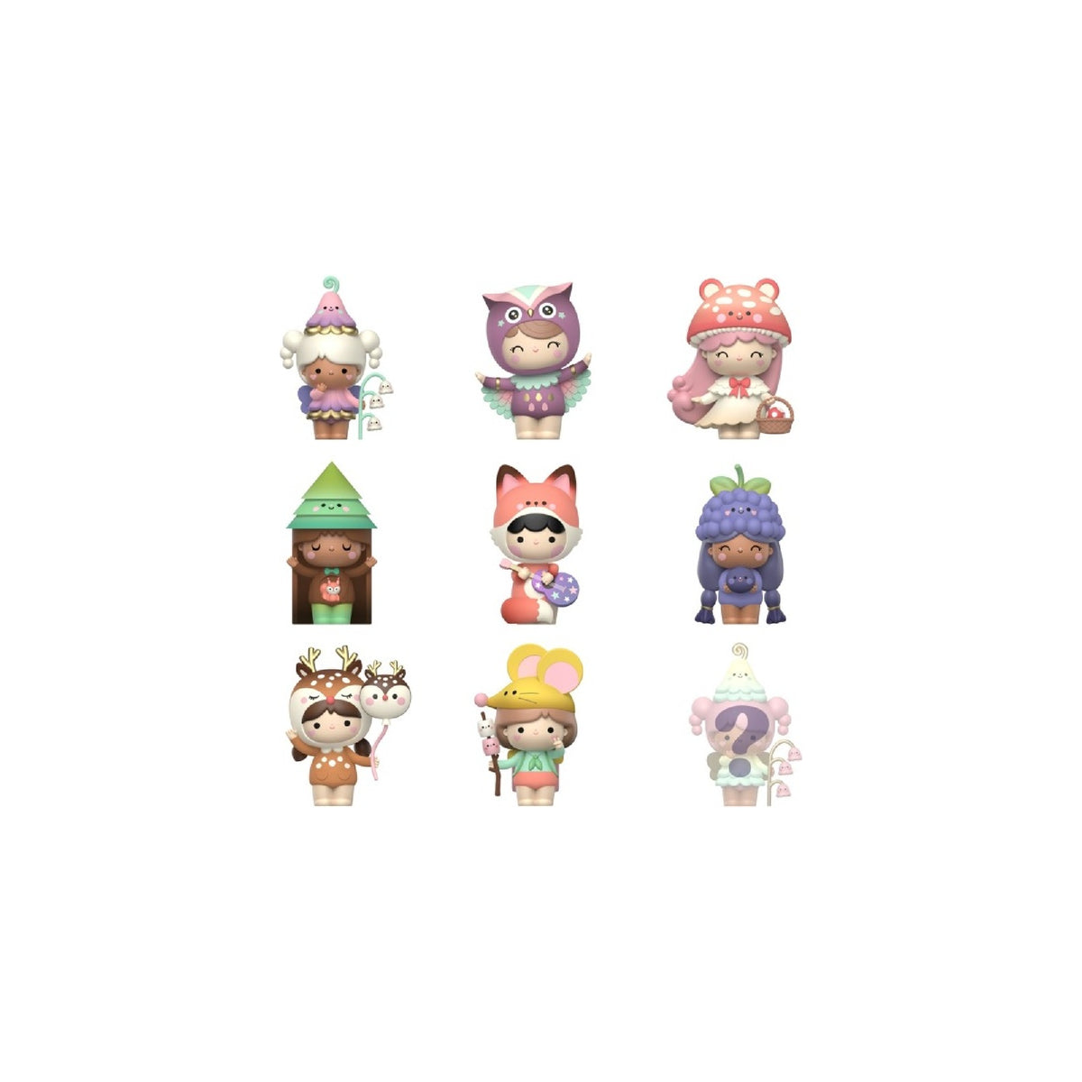 Momiji Sugar Plum Wood Message Doll - Assorted - One Supplied*